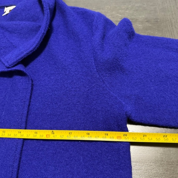 Chico's 2 Wool open front purple Cardigan size L - Picture 5 of 8